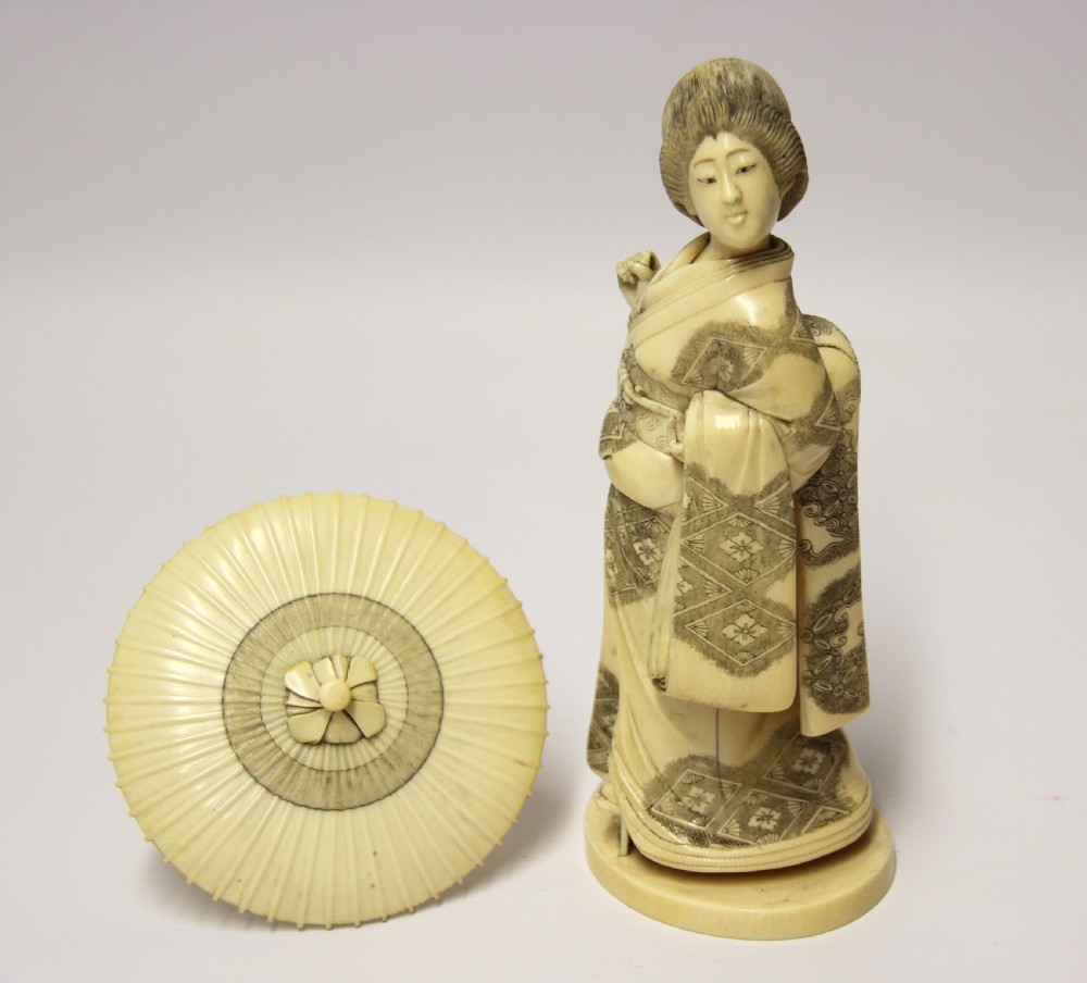 A superb Japanese ivory Okimono View XIII