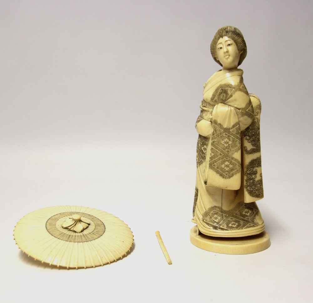 A superb Japanese ivory Okimono View XV
