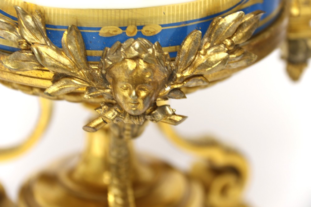 A fine 19th century pair of French Sevres style porcelain and ormolu Vases. View XV