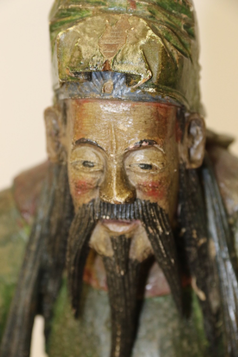 A 19th century Chinese hand carved figure View VIII