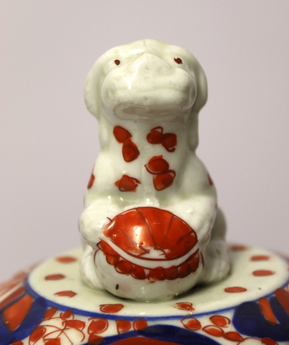 A large pair of Japanese Imari Ginger Jars with covers View IV