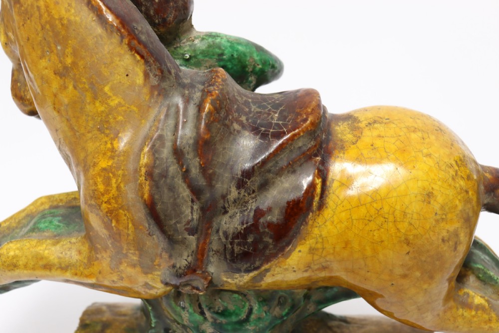 A pair of Chinese pottery ridge tiles View XII