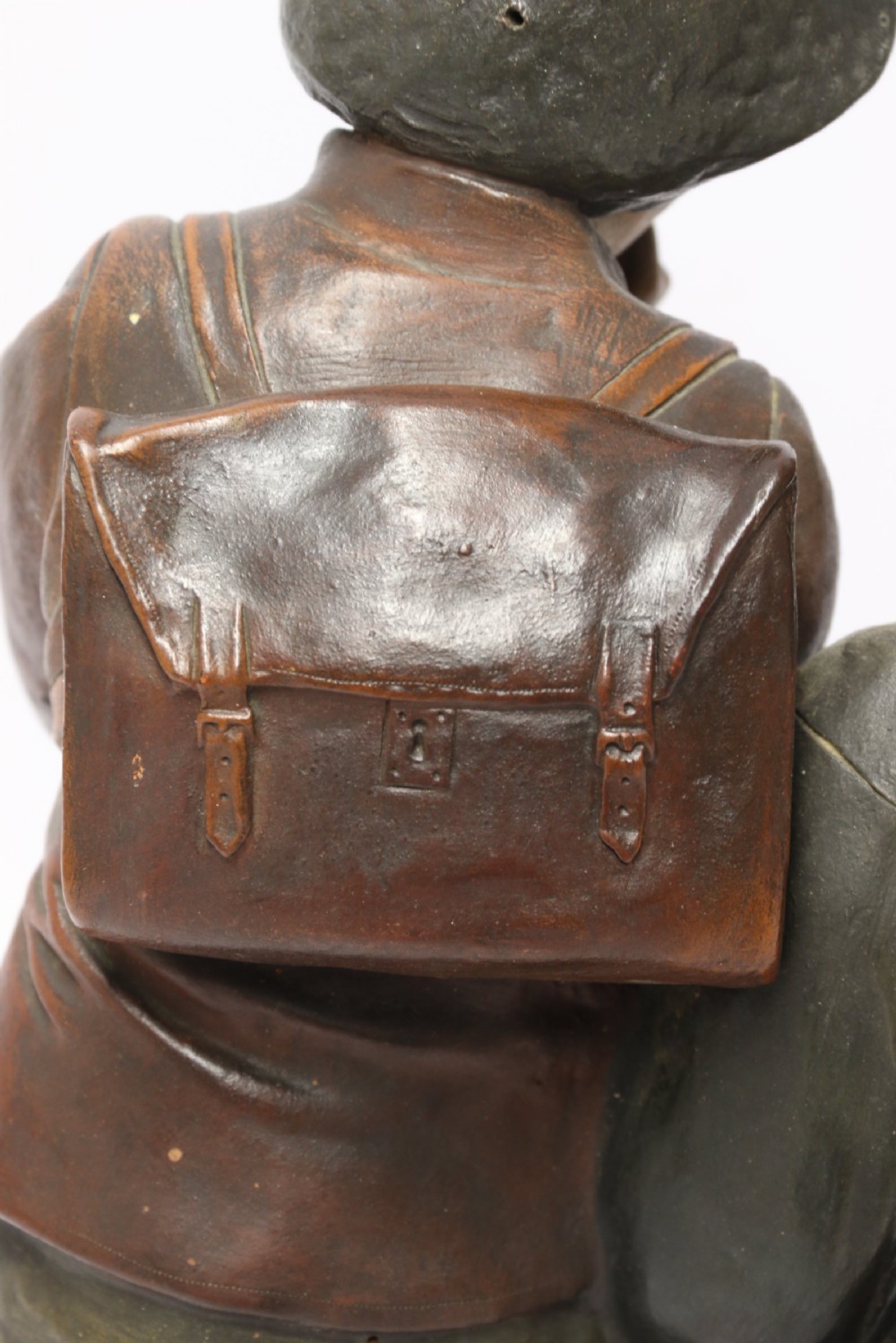 A French cold painted terracotta group View XII