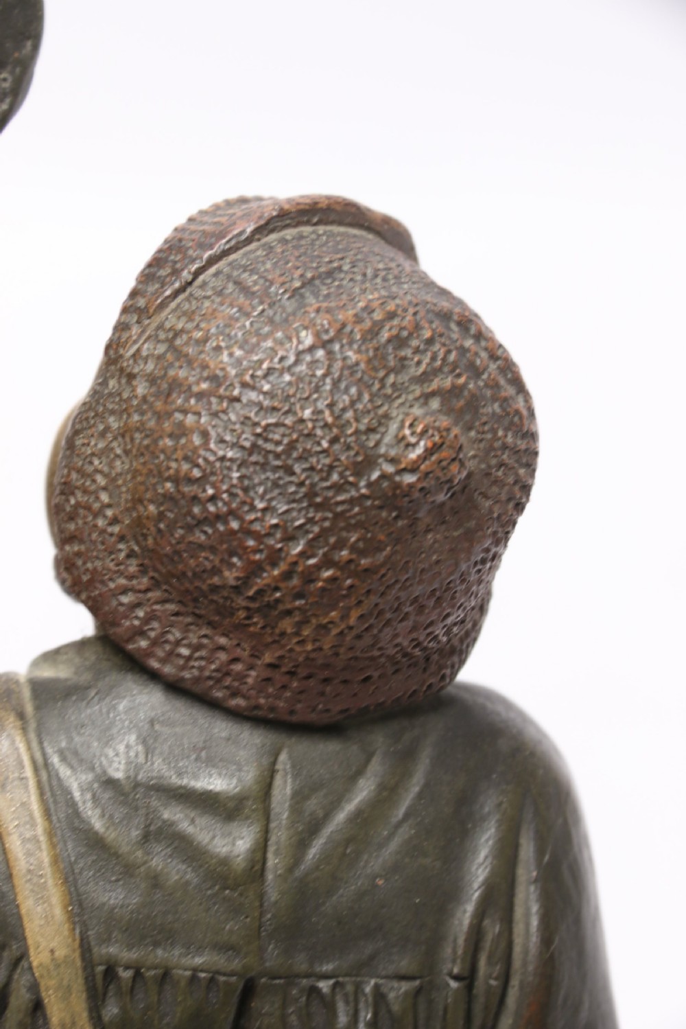 A French cold painted terracotta group View XVII