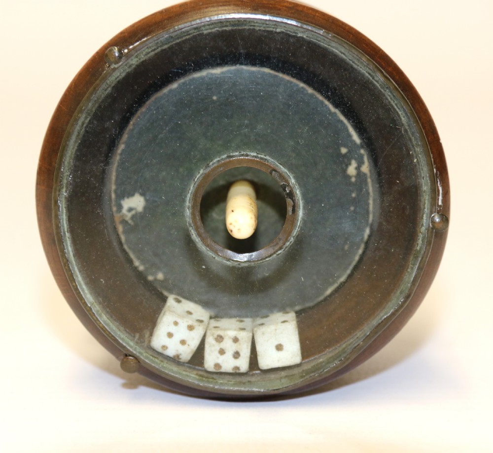 A rare early 19th century  treen  Dice Spinner View IV