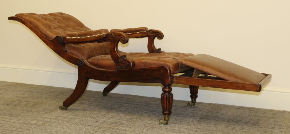 A superb Regency Reclining Library Arm Chair View II