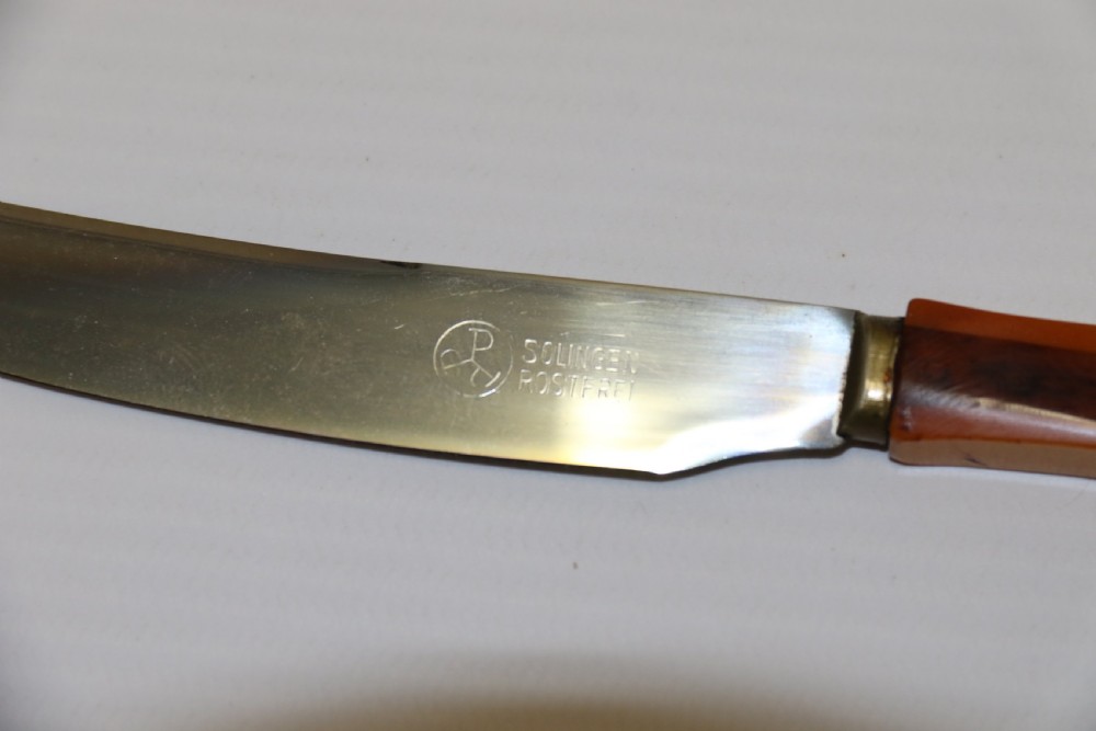 A rare set of Art Deco Fruit Knives View V