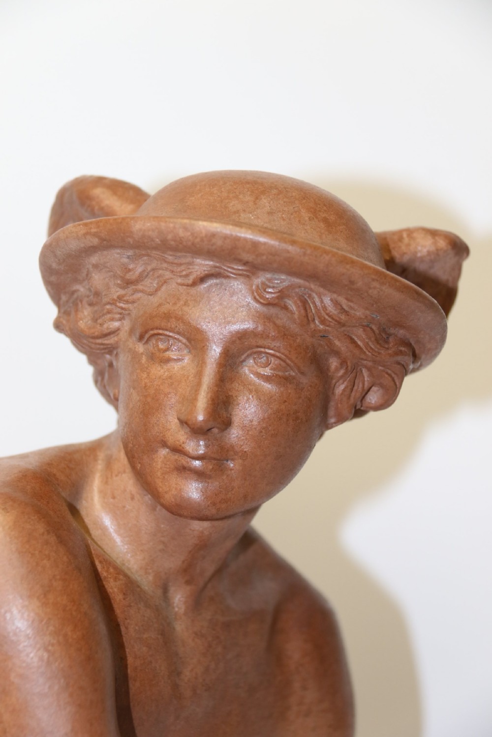 A 19th century Terracotta study of Mercury View X