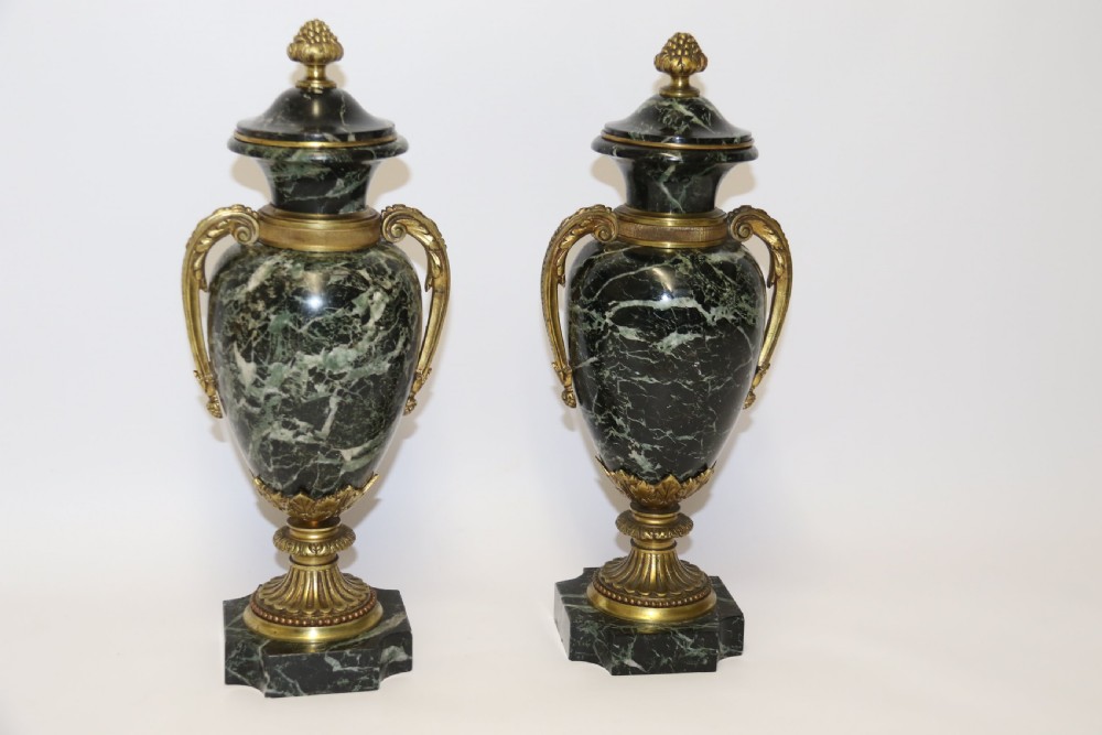 A fine pair of French marble urns View III