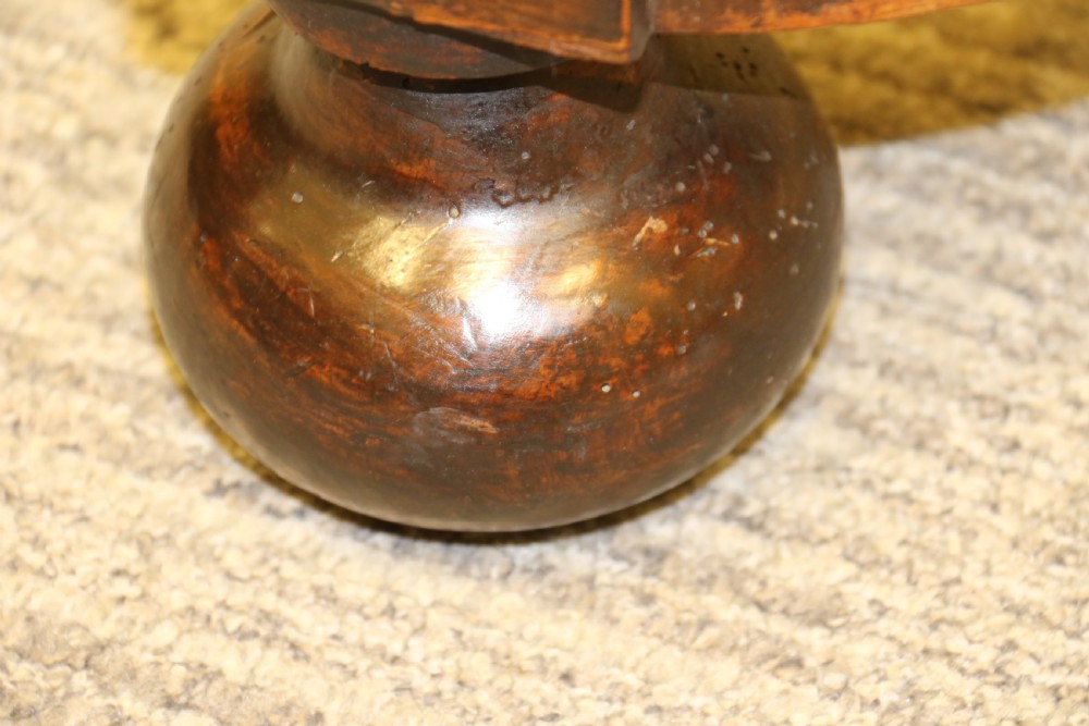 A rare Dutch burr walnut lowboy View IX