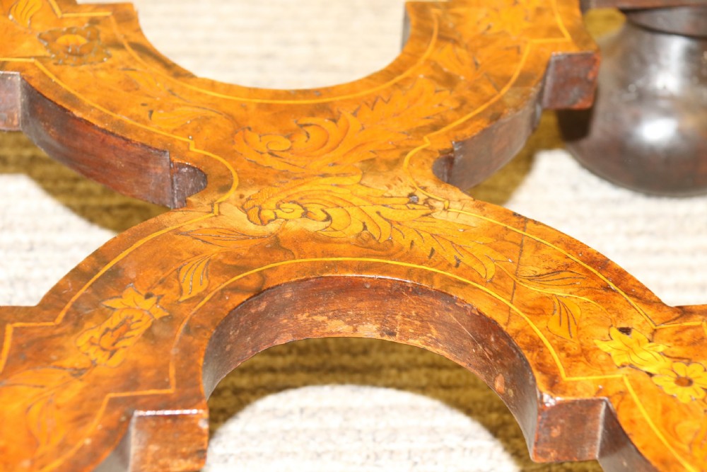 A rare Dutch burr walnut lowboy View XI