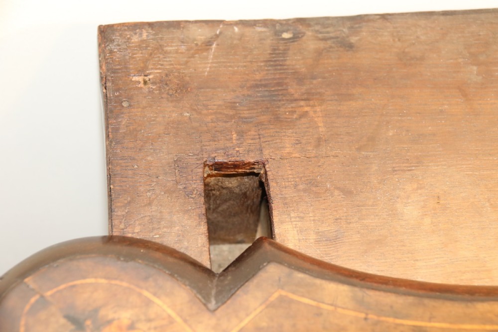 A rare Dutch burr walnut lowboy View XVII