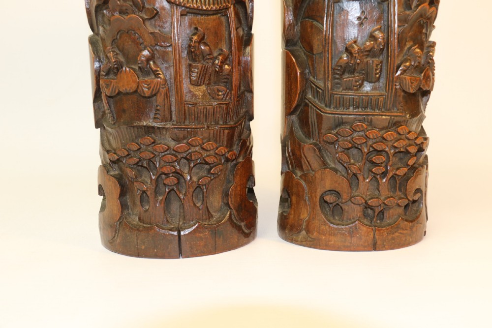 A pair of Chinese Brush Pots View XI