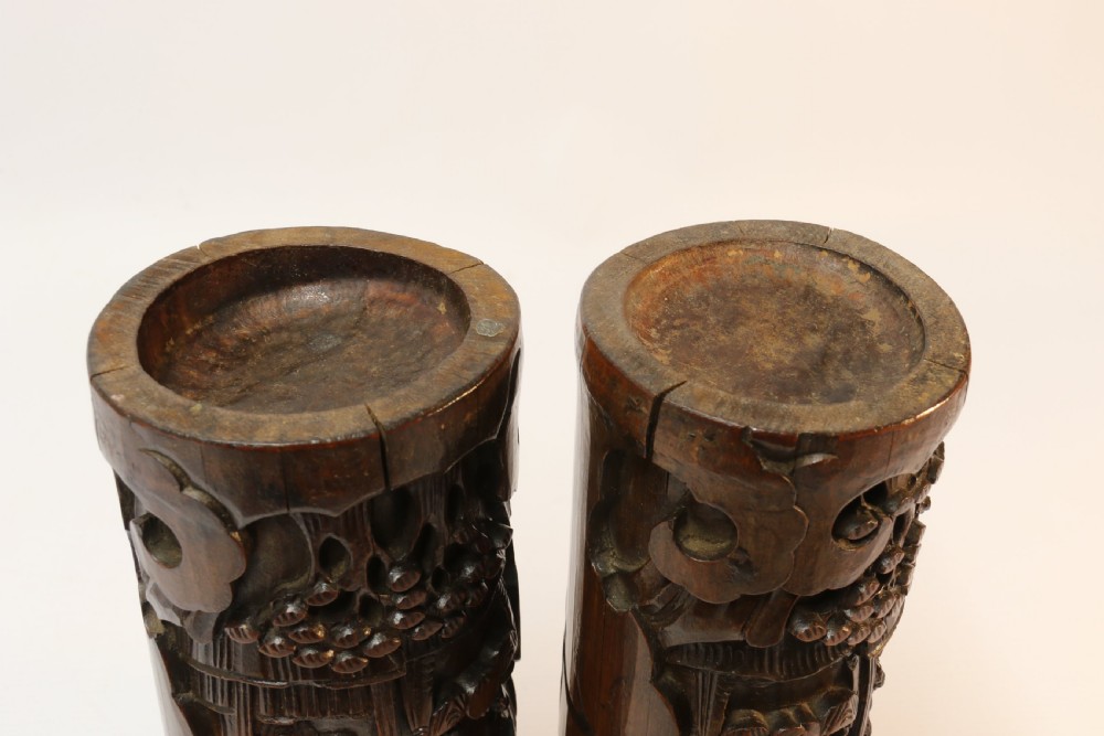 A pair of Chinese Brush Pots View XIII