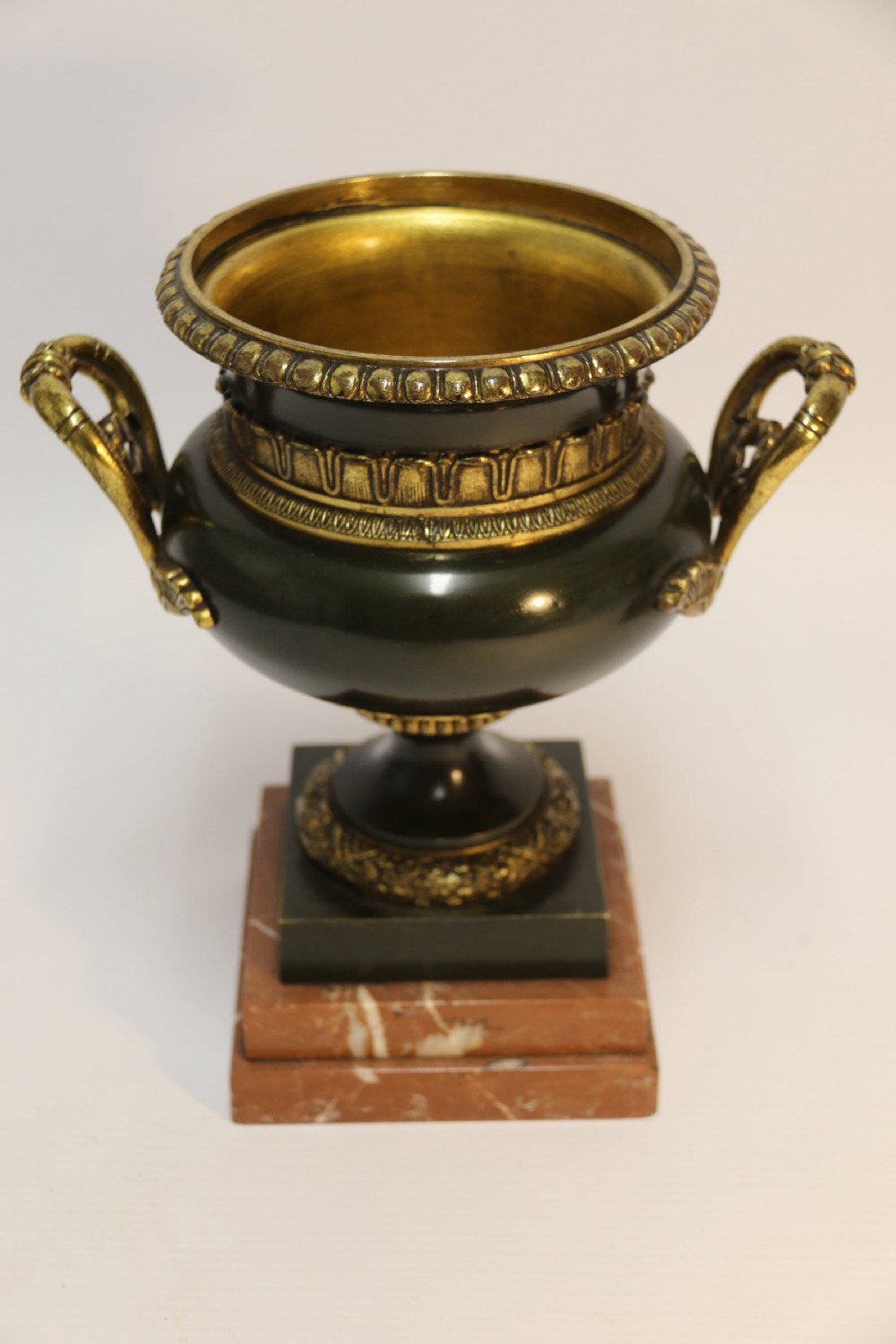 A pair of French bronze urns 19th century View VI