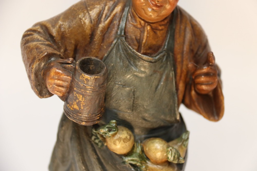 A pair of German pottery monks View V