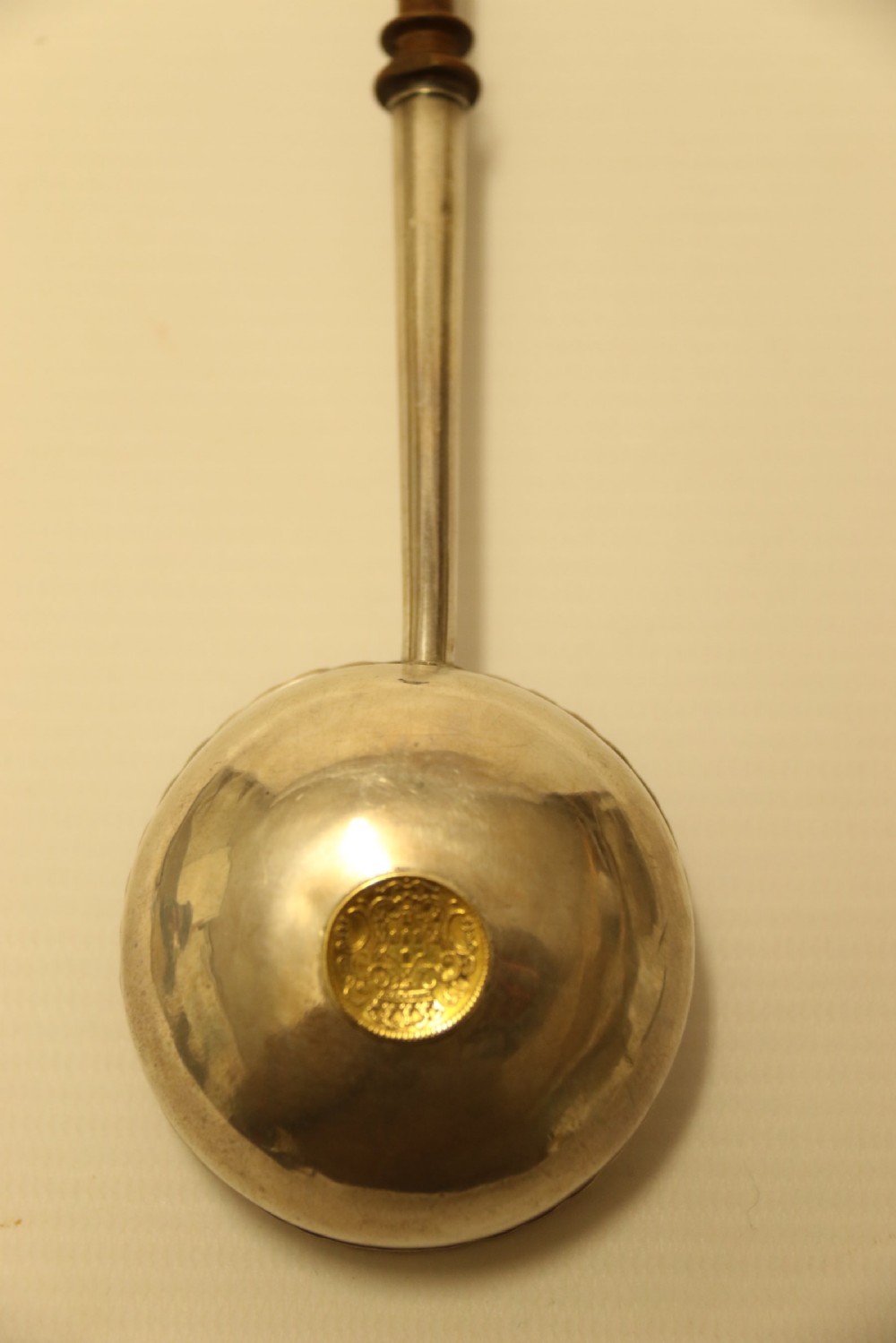 A Georgian Silver Toddy Ladle with inset coin View IV