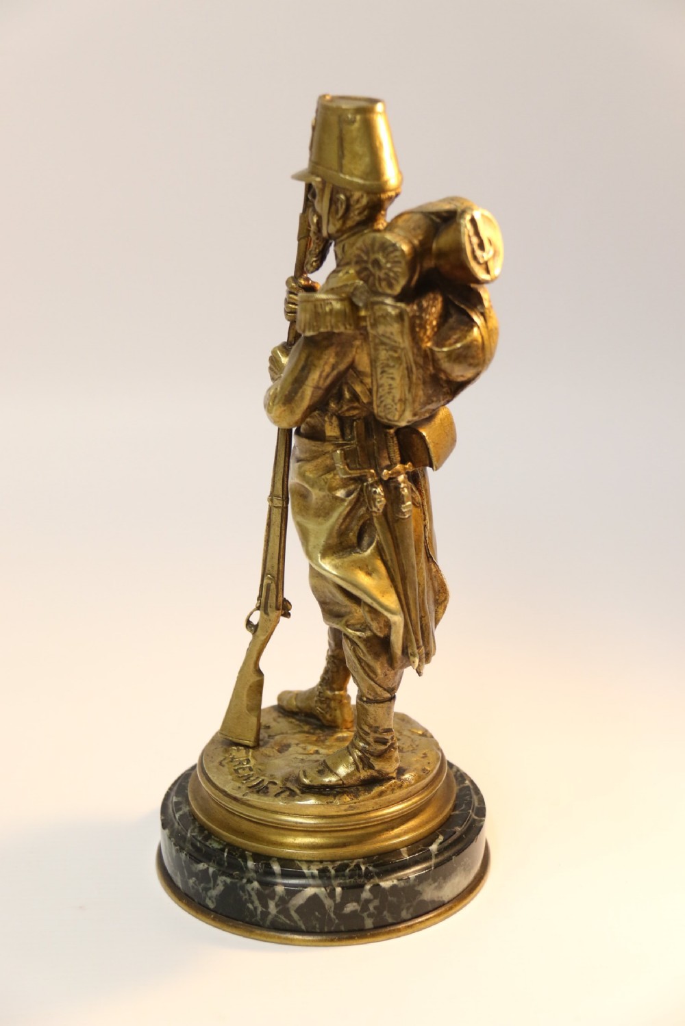 A superb bronze figure of a Napoleonic Soldier View III