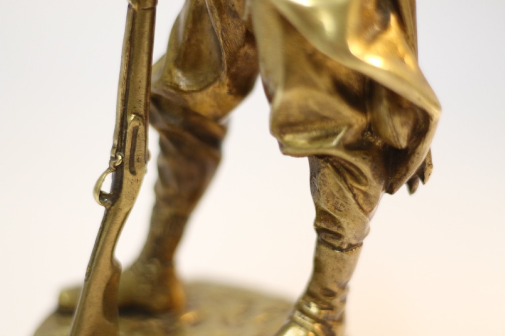 A superb bronze figure of a Napoleonic Soldier View XV
