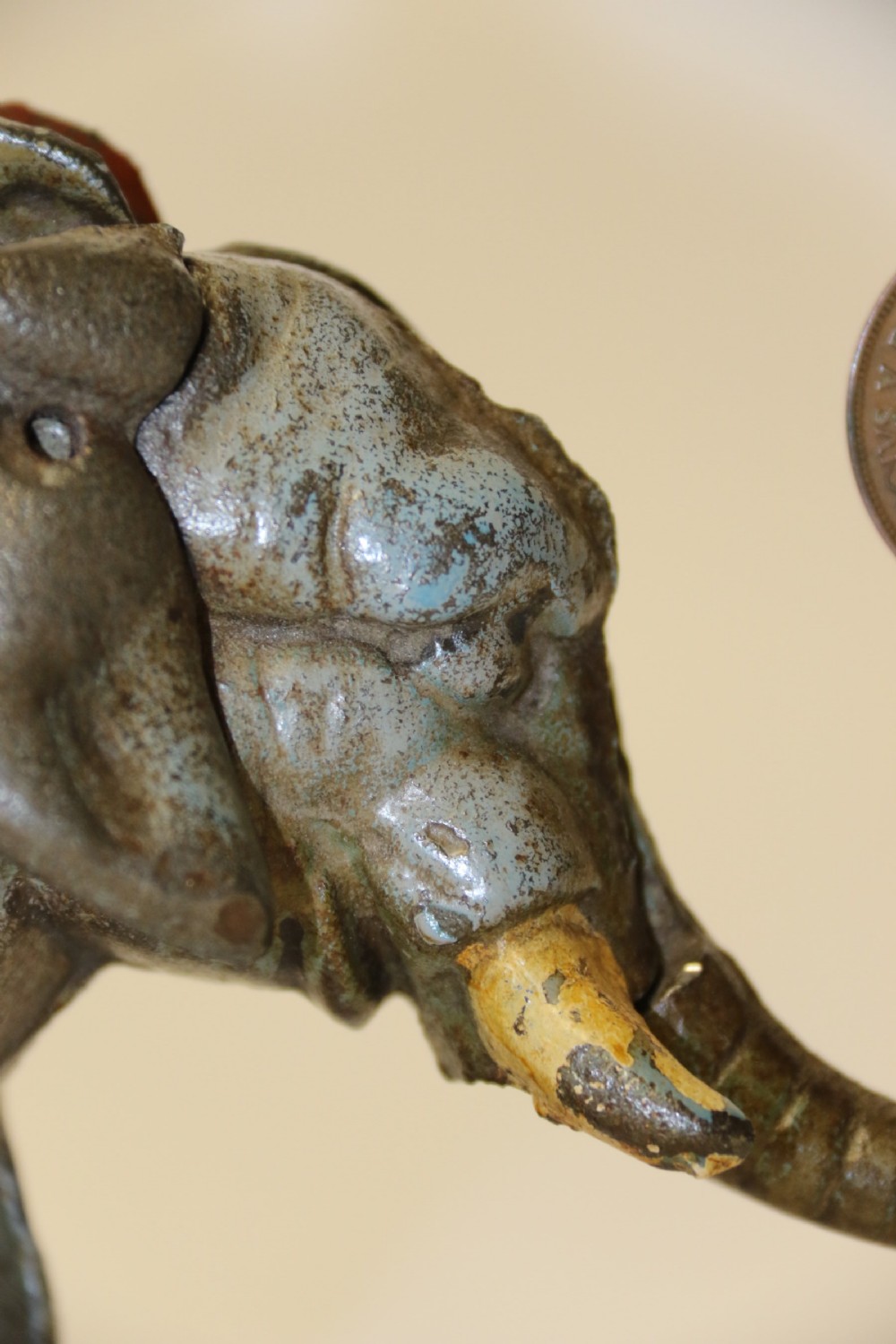Antique Circus Elephant Money Bank View VIII