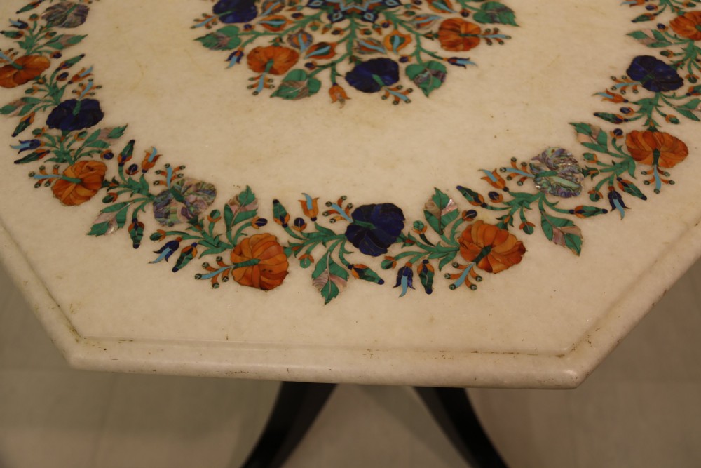Exquisite Pietra Dura Marble topped Table View II