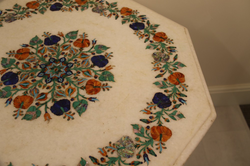 Exquisite Pietra Dura Marble topped Table View V