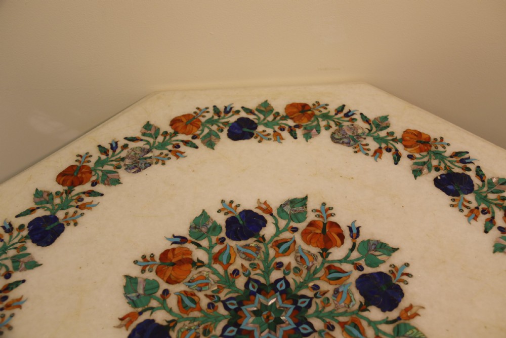 Exquisite Pietra Dura Marble topped Table View VI