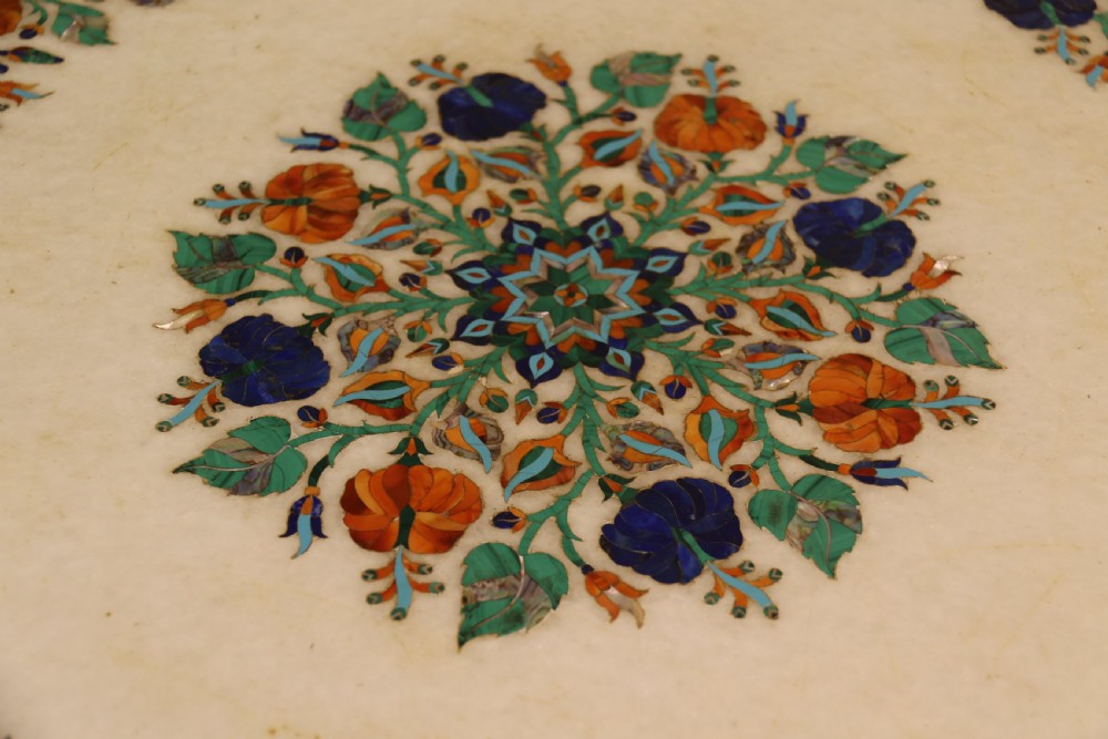 Exquisite Pietra Dura Marble topped Table View XV