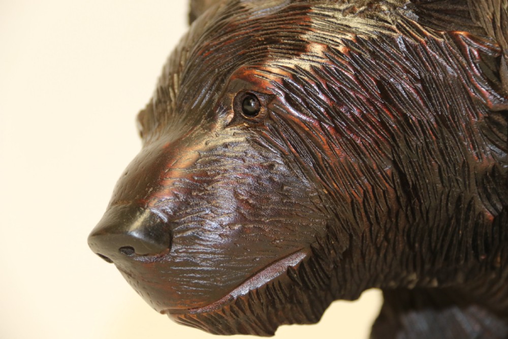 A Black Forest carved Bear View IX