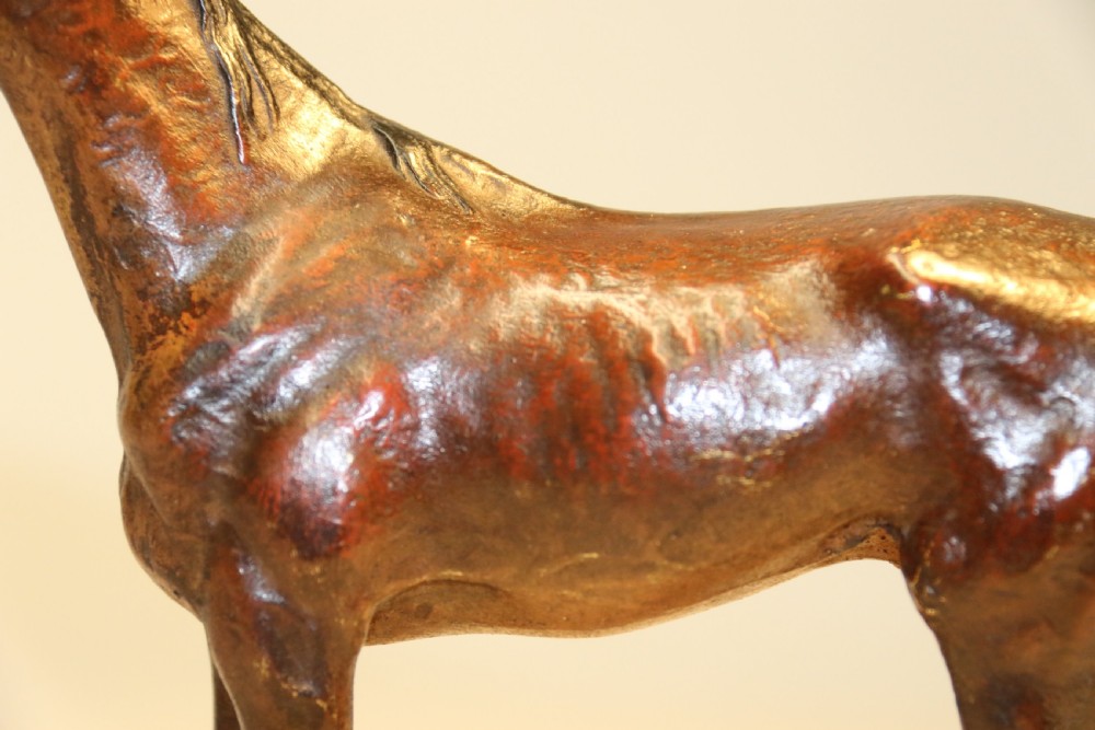 Austrian cold painted bronze study of a Race Horse View V