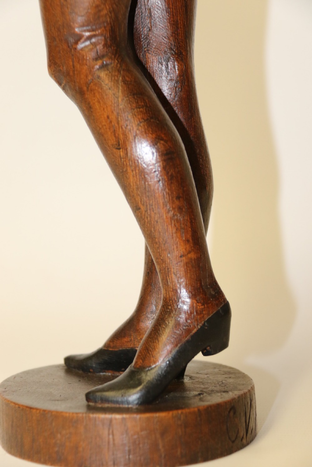 19th century actress carved in oak View V