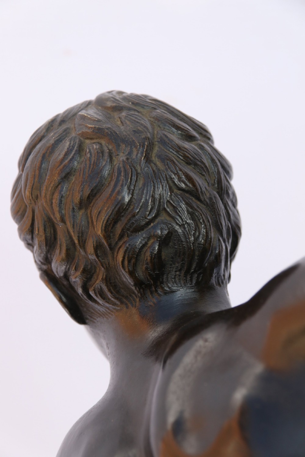 Bronze figure of The Discus Thrower View IX