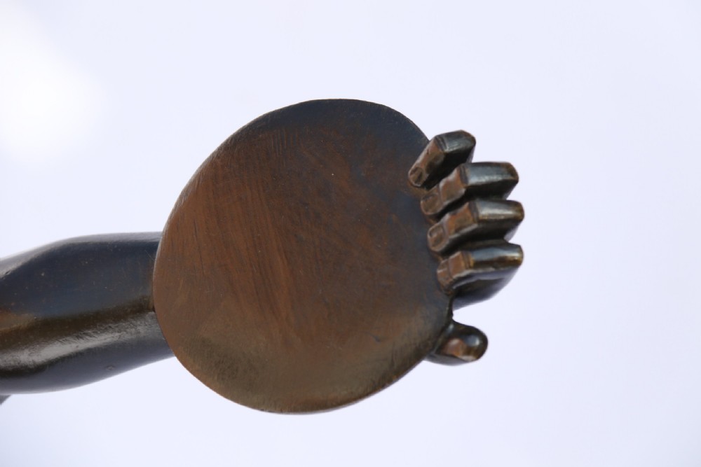 Bronze figure of The Discus Thrower View X