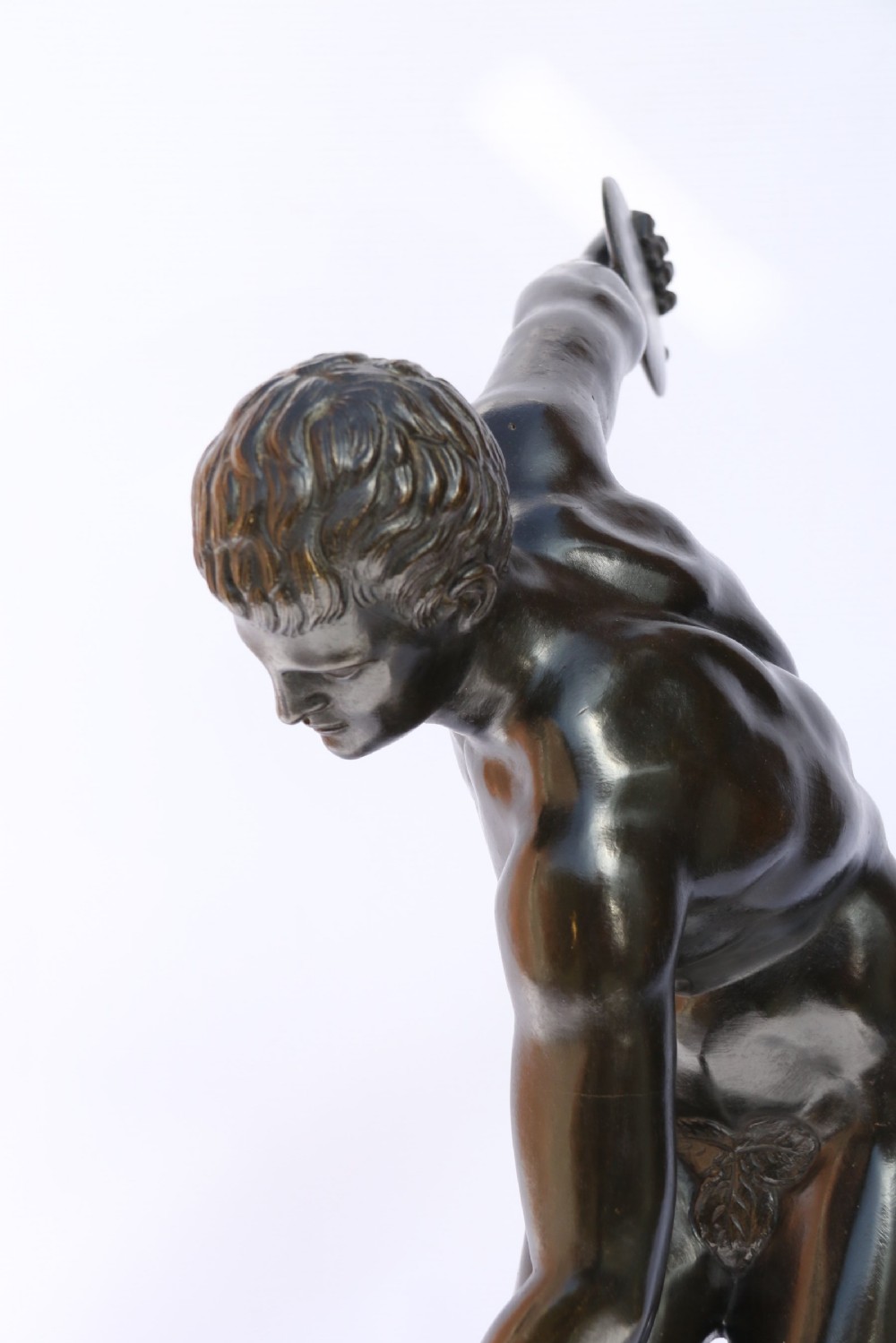 Bronze figure of The Discus Thrower View XIII