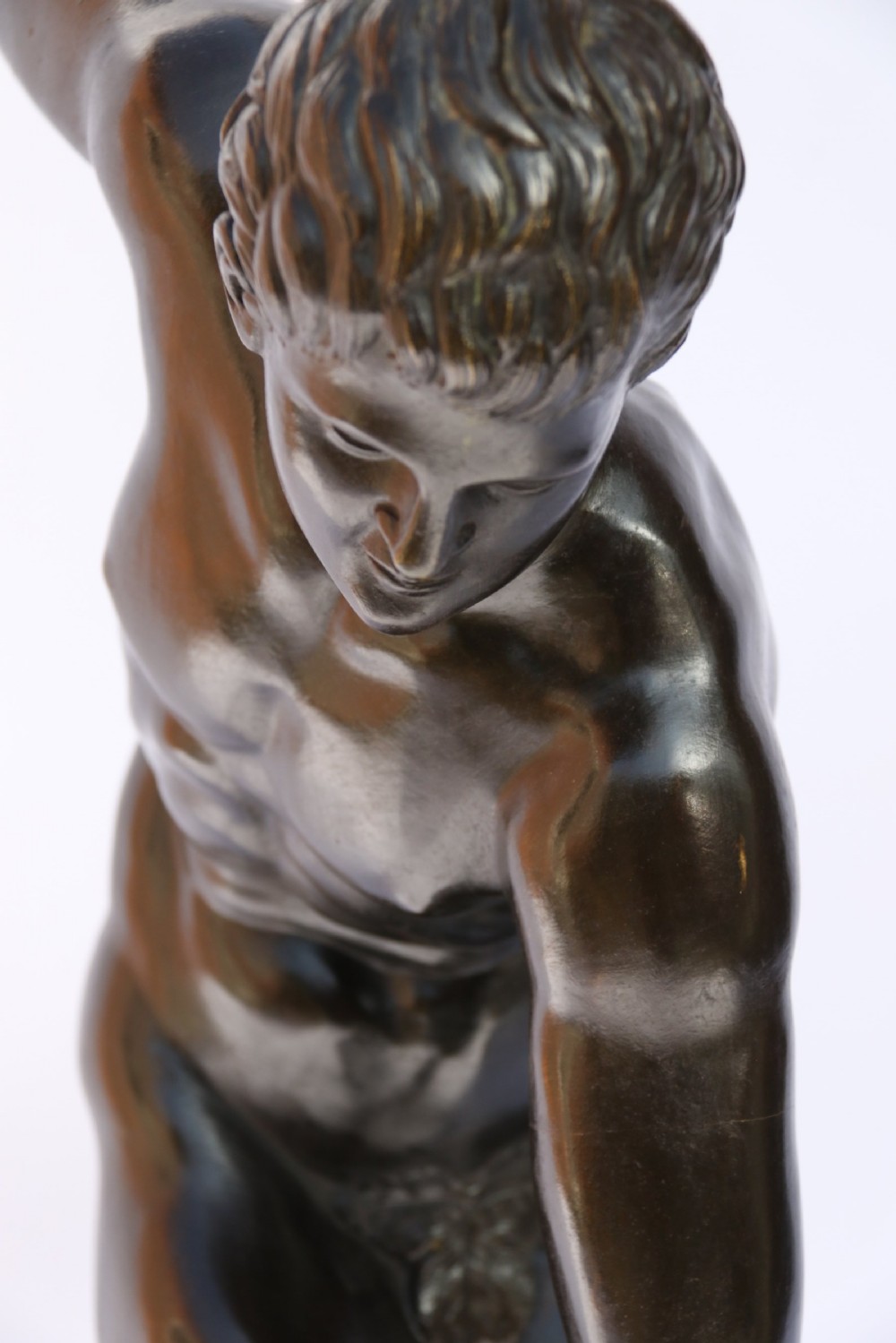 Bronze figure of The Discus Thrower View XIV