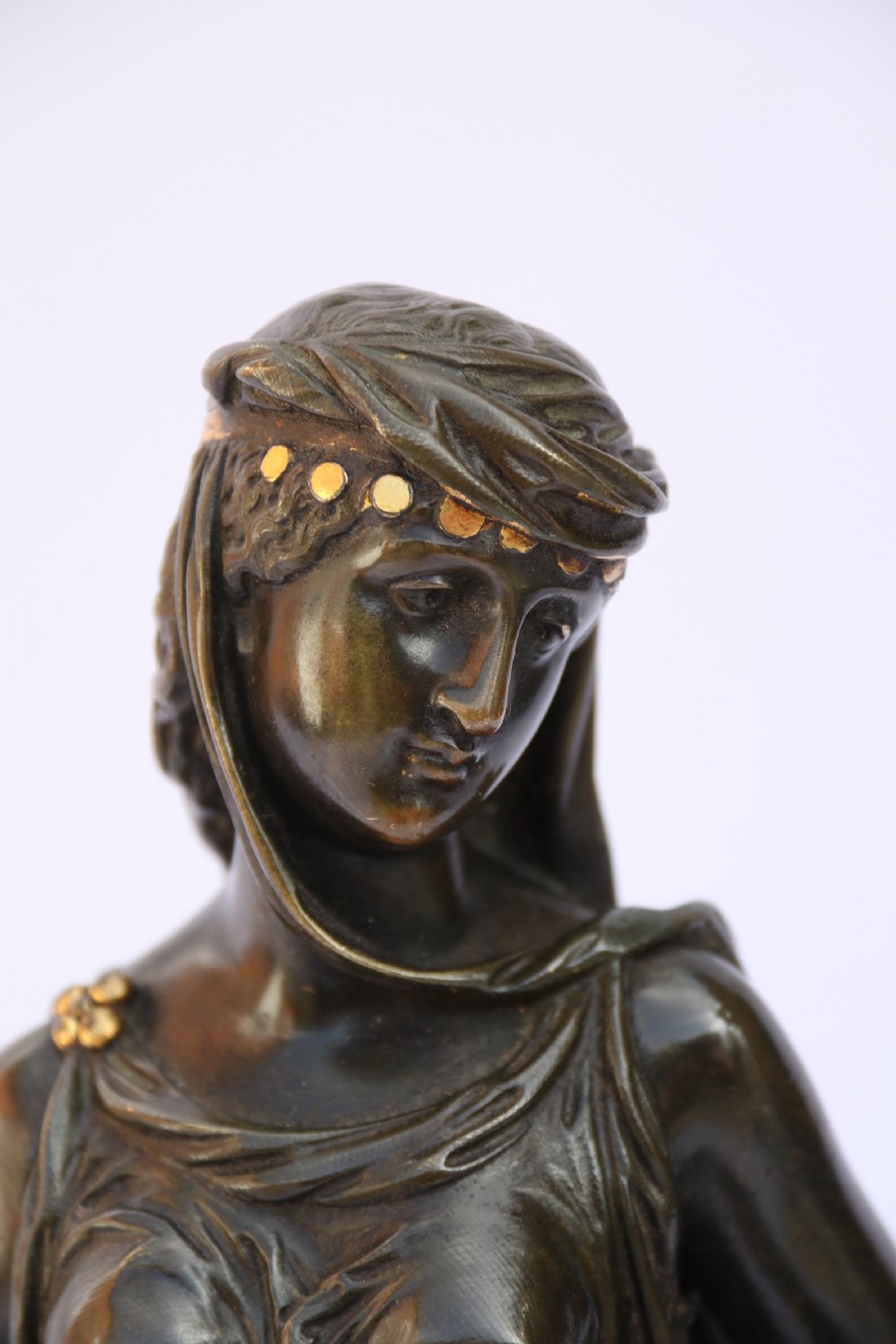 A superb bronze study by Bouret, The Egyptian Water Bearer View IV