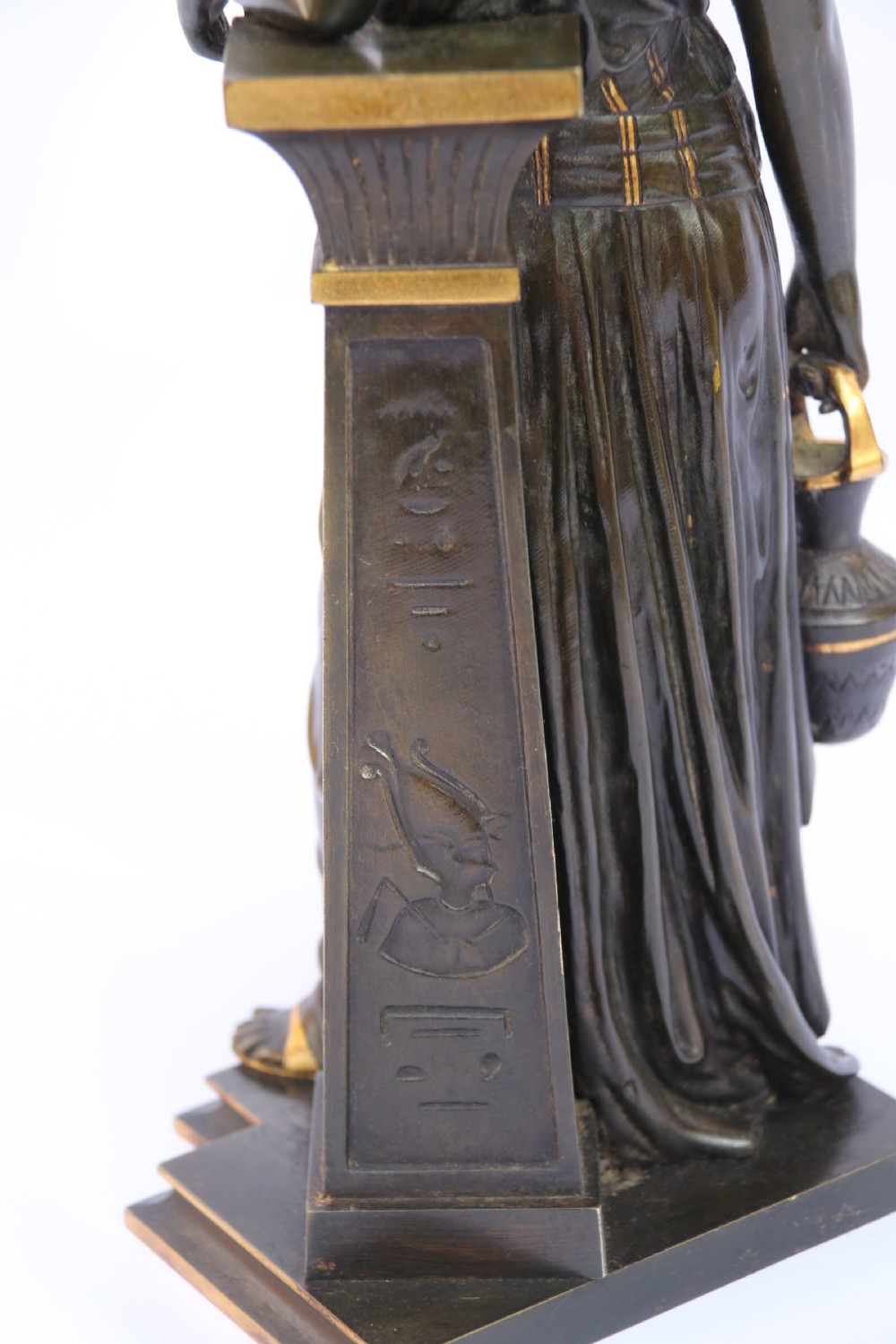 A superb bronze study by Bouret, The Egyptian Water Bearer View XI