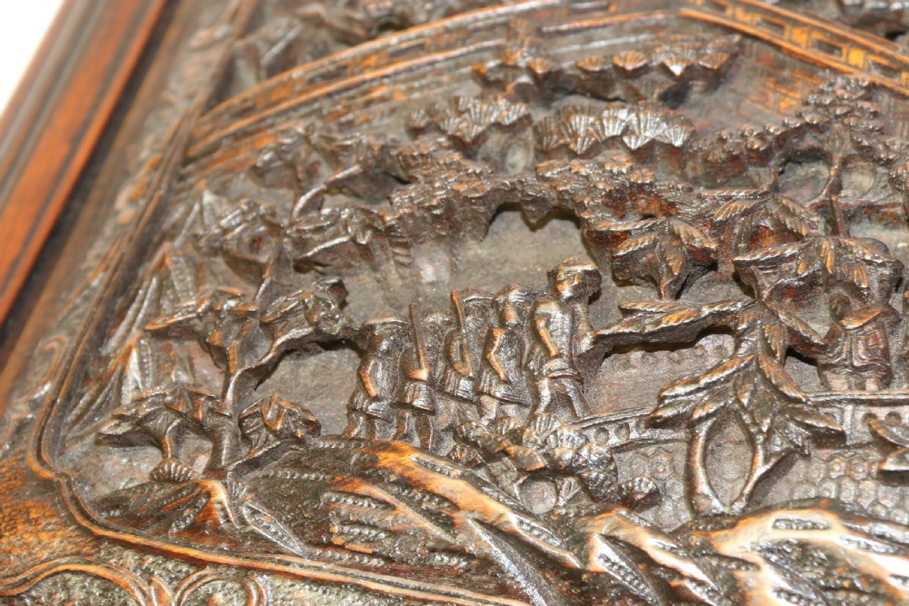 Chinese carved jewel casket View IX