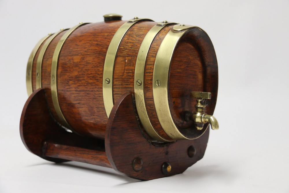 English Oak Miniature Brandy Cask