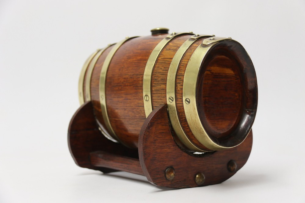 English Oak Miniature Brandy Cask View VII