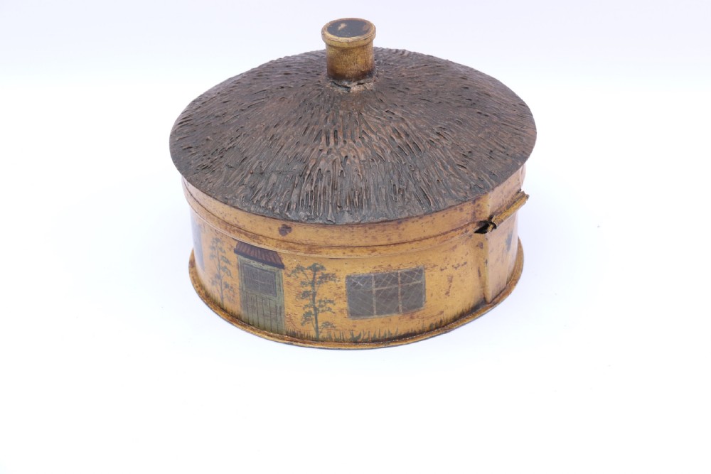 A rare 19th century folk art spice box View V