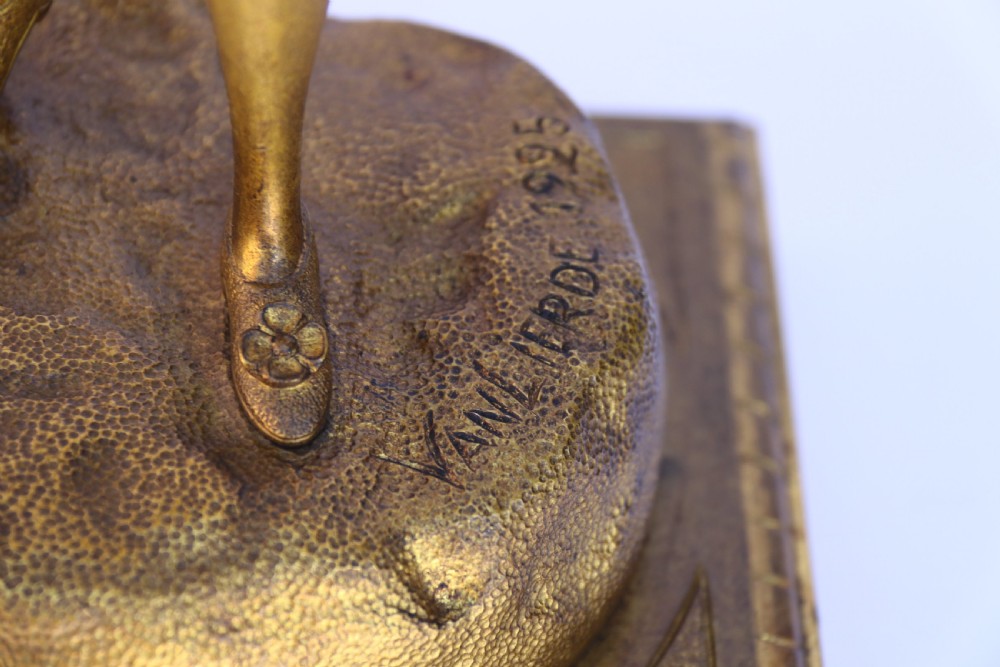 A rare pair of French bronze figures by Van Lierde View XII