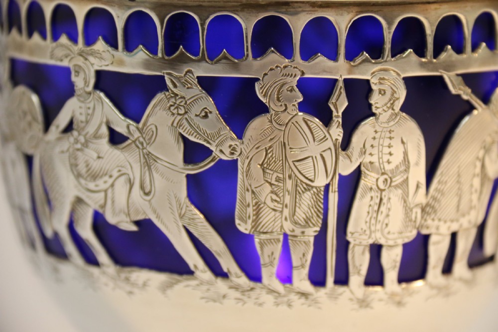 English Military Silver Presentation Sugar Bowl View VIII