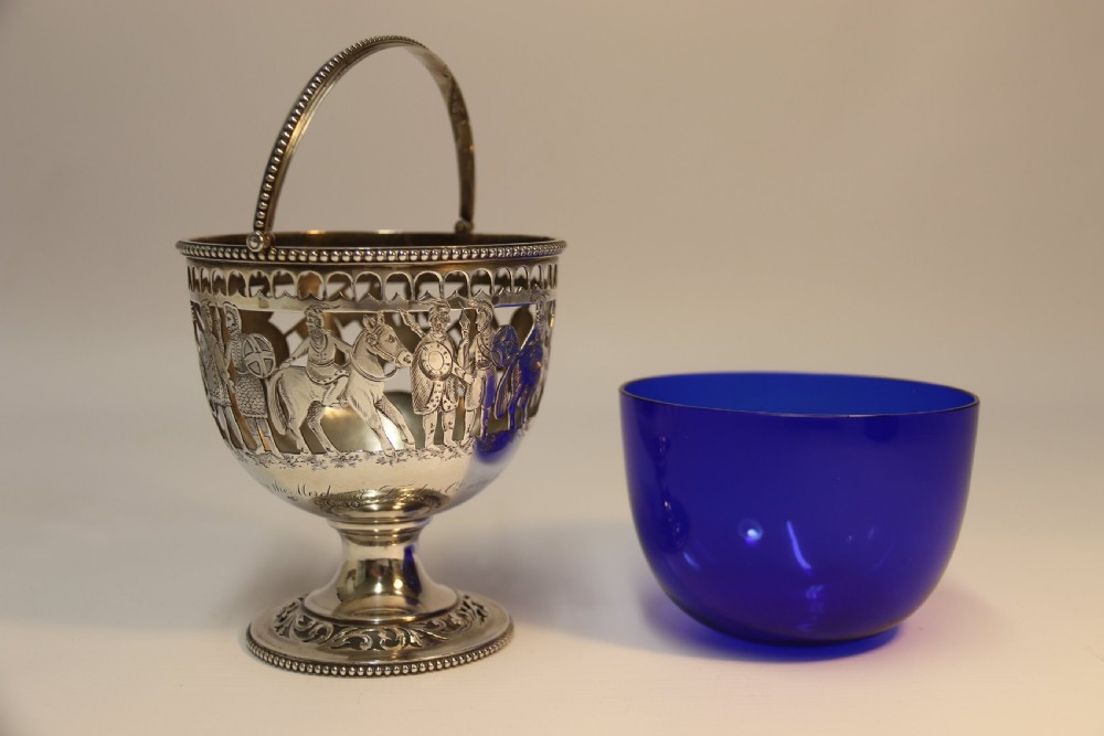 English Military Silver Presentation Sugar Bowl View X