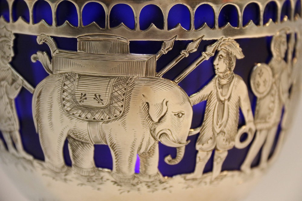 English Military Silver Presentation Sugar Bowl View XII