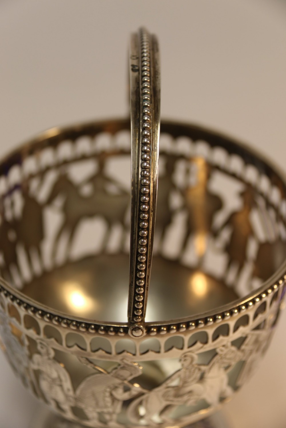 English Military Silver Presentation Sugar Bowl View XIV