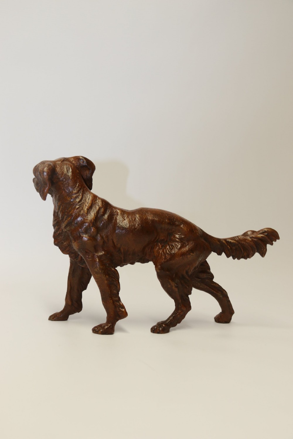A large Austrian cold painted bronze setter View III