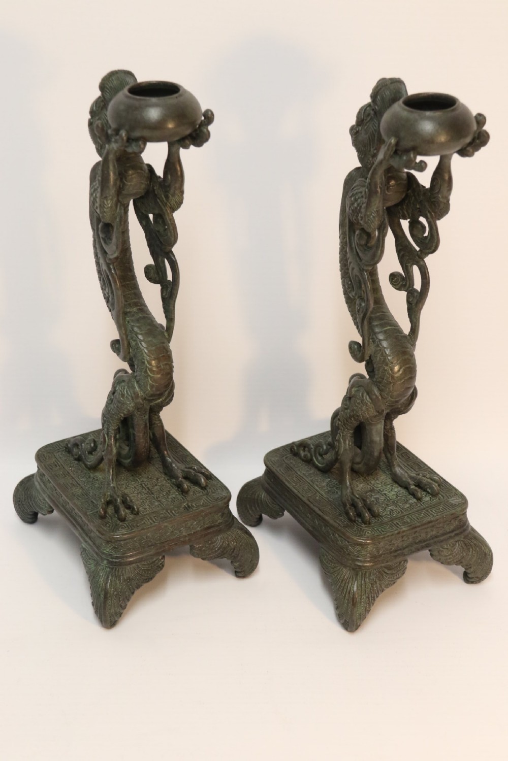 A pair of Japanese bronze Incense Burners View II