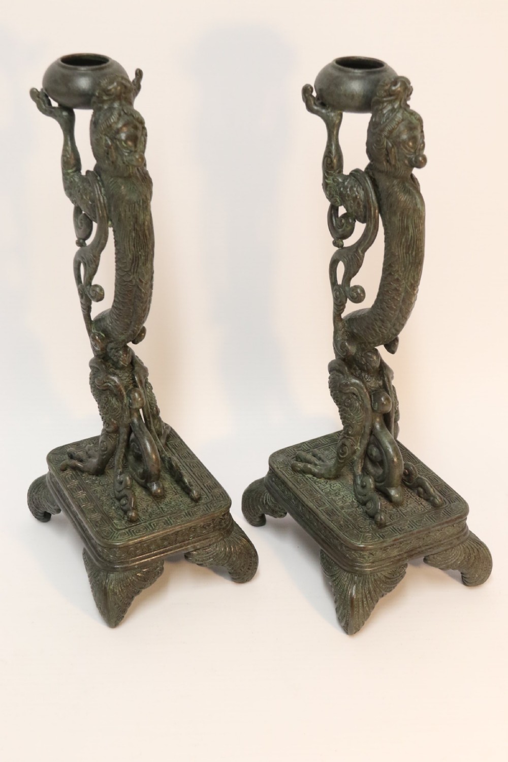 A pair of Japanese bronze Incense Burners View III