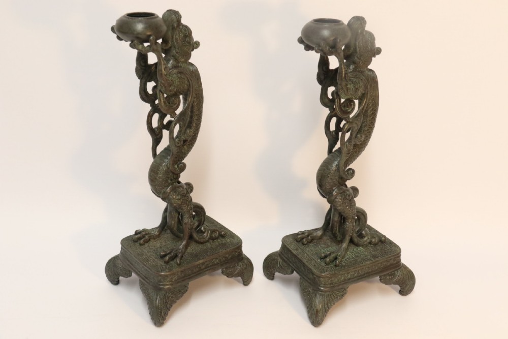 A pair of Japanese bronze Incense Burners View VI
